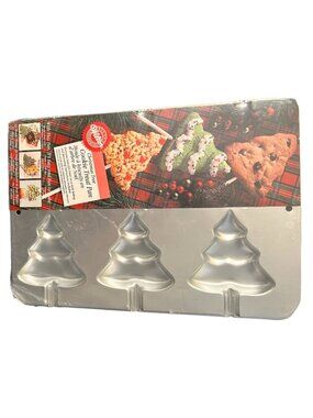 Wilton Christmas Tree Cookie Treat Pan 2105-8101 Baking Mold New Sealed 1998